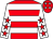 Red, white hoops, white sleeves, red stars, red cap, white stars (Mr David A Robinson)