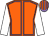 Orange, mauve seams, white sleeves, mauve and orange striped cap (In For A Penny In For A Pound)