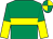 Emerald green, yellow hoop, halved sleeves, emerald green and yellow quartered cap (Holt, Lynch, Mickley Stud)