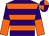 Purple & orange hoops, orange & purple halved sleeves, orange & purple quartered cap (Saeed Al Romaithi)