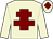 Beige, maroon cross of lorraine and diamond on cap (Miss J Du Plessis & Mr G Waterman)