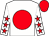 White, red disc, white sleeves, red stars, red cap (Mr A Malik)