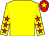 Yellow, red stars on sleeves, red cap, yellow star (Howard Y S Liang)