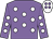 Mauve, white spots, white cap, mauve spots (Brook Farm Bloodstock)