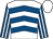White & royal blue chevrons, royal blue & white striped sleeves, white cap (William Esdaile & Westmeath Syndicate)