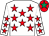 White, red stars, red cap, emerald green star (Mrs Patricia J Burns)