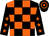 Black and orange check, black sleeves, orange stars, hooped cap (Mr Andrew Polson)