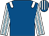Royal blue, white epaulets, white and light blue striped sleeves, royal blue and white striped cap (Mr J J Flynn)