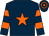 Dark blue, orange star, hooped sleeves and cap (Jigsaw Racing)