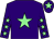 Purple, light green star, light green stars on sleeves, light green star on cap (Ms Fiona Carmichael)