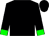 Black, green cuff on sleeves (Blue Titan Stables)