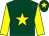 Dark green, yellow star, sleeves and star on cap (Mr A Mills)