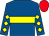 royal blue, yellow hoop, diamonds on sleeves, red cap (Mr E A Hayward)