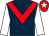 Dark blue, red chevron, white sleeves, red cap, white star (Ventura Racing 7 & Partner)