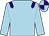 Light blue, purple epaulets, quartered cap (Sahara Bloodstock)