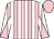 Pink and white stripes, white and pink diabolo on sleeves, pink cap (Ratcliffe, Meakins, Mr&Mrs Kemp)
