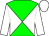 green, white diabolo, white sleeves, white cap (A Bardini)
