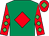 Emerald green,red diamond,red slvs,emGreen diamonds,red cap,emGreen diamond (R Graffin)