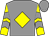 Grey, yellow diamond, yellow and grey chevrons on sleeves (Mr Ahmad Alotaibi)