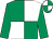 White & emerald green quartered, emerald green sleeves, quartered cap (P J Kelly)
