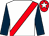 White, red sash, dark blue sleeves, red cap, white star (Thomas O'Flynn)