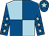 Light blue and royal blue (quartered), royal blue sleeves, light blue stars, royal blue cap, light blue star (Elliott Brothers & Peacock & Partner)