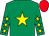 Emerald green, yellow star, yellow stars on sleeves, red cap (Arunas Cicenas)