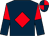 Dark blue, red diamond, red and dark blue halved sleeves, dark blue and red quartered cap (Rc Jones & Mh Jones & Jc Jones)