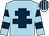 Light blue, dark blue cross of lorraine, hooped sleeves, striped cap (Seasons Holidays)