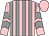 Pink and grey stripes, chevrons on sleeves, pink cap (Pangfield Racing V)