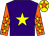 Purple, yellow star, orange sleeves, yellow stars, yellow cap, orange star (Gaga Syndicate)