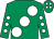 Emerald green, large white spots, white spots on sleeves, emerald green cap, white spots (Goodcraic Syndicate)