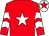Red, white star, white chevrons on sleeves, white cap, red star (Shevlin/Whelan Syndicate)
