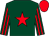 Dark green, red star, striped sleeves, red cap (Mrs L M Whillans)
