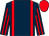Dark blue, red braces, striped sleeves, red cap (Daubeney Headland Partnership)