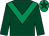 Dark green, emerald green chevron, emerald green cap, dark green star (Mrs Josephine Green & Pfi Cole Ltd)