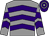 Grey, purple chevrons, purple and grey hooped cap (Alex & Janet Card And Atb Ltd)