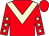 Red, beige chevron, red sleeves, beige stars (Five Plus One Syndicate)