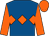 Royal blue, orange band of diamonds, sleeves and cap (Tinus Gericke)