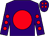 Purple, red disc, red spots on sleeves, purple cap, red spots (Chiat Kwong Ching & S Mulryan)