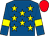 Royal blue, yellow stars & armlet, red cap (J C Harley)