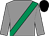 Grey, emerald green sash, black cap (Oaklands Racing Syndicate)