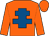 Orange, royal blue cross of lorraine, orange cap (Berjis Minoo Desai)