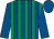 Royal blue & emerald green stripes, royal blue sleeves & cap (B P Beggan)