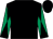 Black, emerald green diabolo on sleeves, black cap (Poetry In Motion Syndicate)