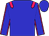 Blue body, rose epaulettes, blue arms, rose seams, blue cap (C Sorignet)