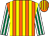 Orange and yellow stripes, white and emerald green striped sleeves (Mr Tang Wai Bun Tony)