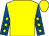 Yellow, royal blue sleeves, yellow stars and cap (Keith & Mary Trowbridge)
