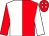 Red & white halved, white diamonds on cap (Jeremiah Nolan)