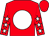 Red, white disc, white stars on sleeves, red cap (Moon & Stars Syndicate)